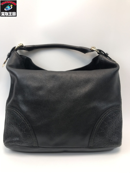 GUCCI グッチ 181514 グッチシマ ワンショルダーバック ブラック レザー