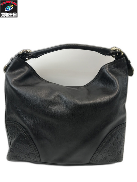 GUCCI グッチ 181514 グッチシマ ワンショルダーバック ブラック レザー