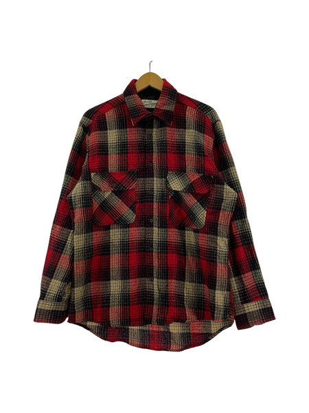 OLD・VINTAGE 長袖シャツ 80's  Sears  ウールチェックシャツ