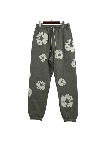 DENIM TEARS COTTON WREATH SWEATPANT GREY フラワースウェットパンツ L 灰