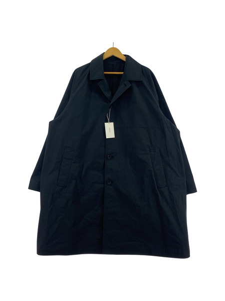 CAPERTICA Hard Twist Poplin / PW_Mac Coat 黒　(3)[値下]