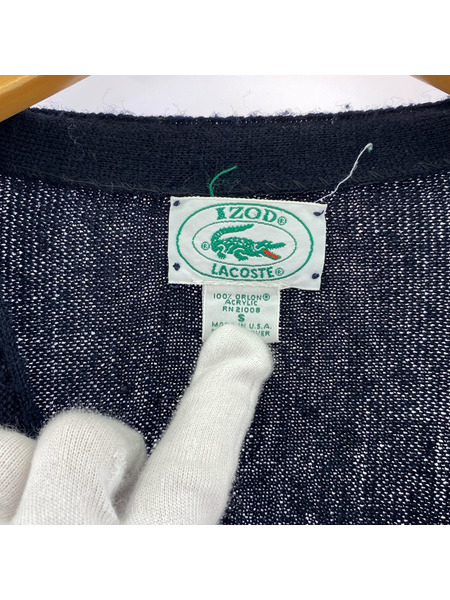 LACOSTE カーディガン 80s usa製 アクリルカーディガン