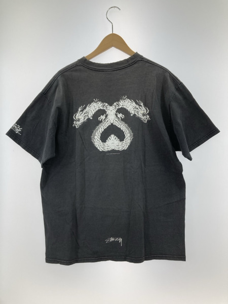 00s STUSSY サムライチャンプルー Dragon SS Link Tee L BLK｜商品番号：2100205505893 -  買取王国ONLINESTORE