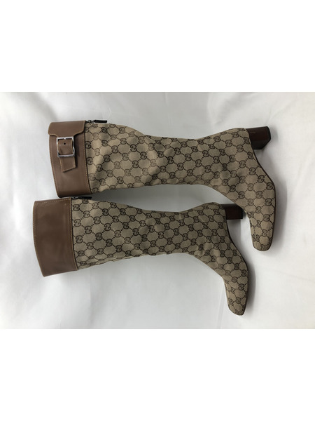 GUCCI GG柄ロングブーツ 35.5C