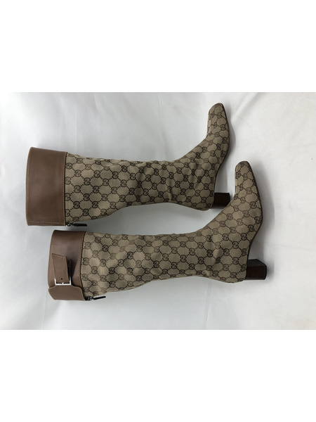 GUCCI GG柄ロングブーツ 35.5C