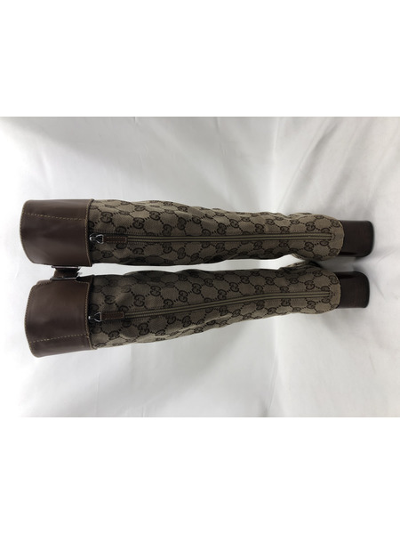 GUCCI GG柄ロングブーツ 35.5C