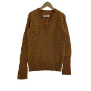 MM6 ニット・セーター Vネック ケーブルニット S