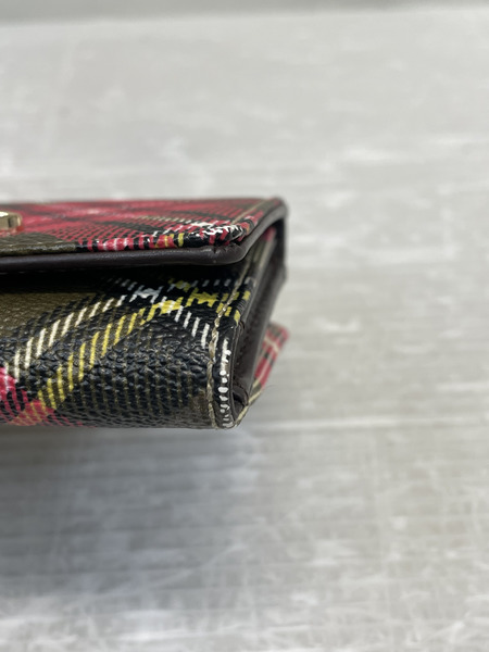 Vivienne Westwood チェック柄 オーブ がま口 コンパクトウォレット