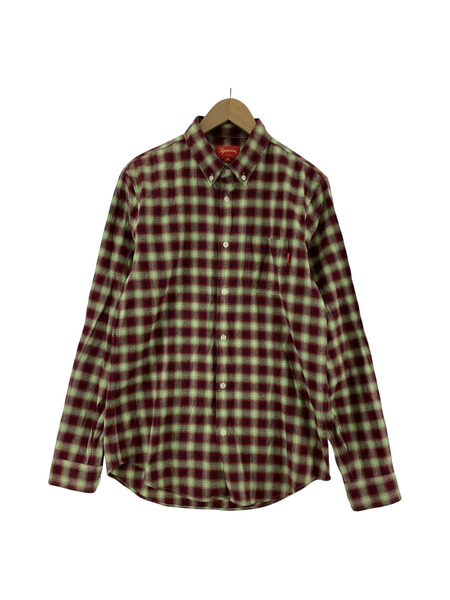 Supreme 16AW mini shadow Plaid L/Sシャツ (M)[値下]