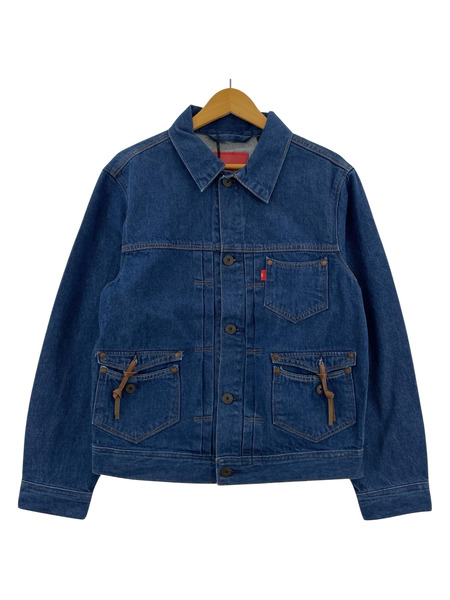 Levi's RED DARK DENIM JACKET (S)