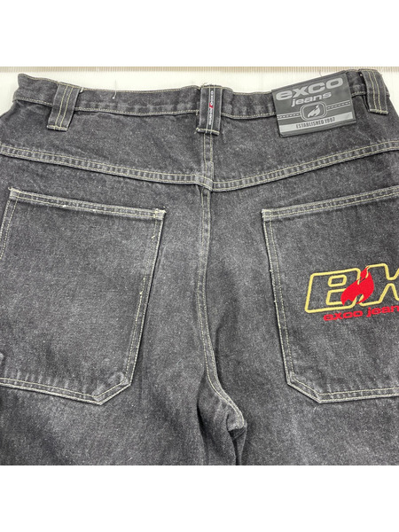 90s exco jeans ブラックデニム ペインターパンツ (36)[値下]