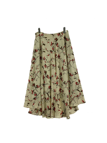 theory Fluid Flower Asym Maxi Skirt