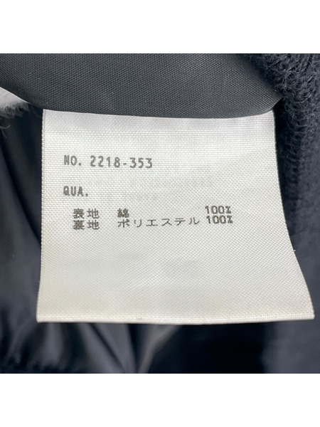 LAD MUSICIAN DOUBLE ARMY CLOTH MA-1 ジ ャケット ブラック 46