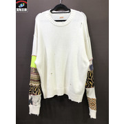 KAPITAL 5G Cotton Knit Hippie Sleeve Crew Sweater/HWT/S/白/キャピタル