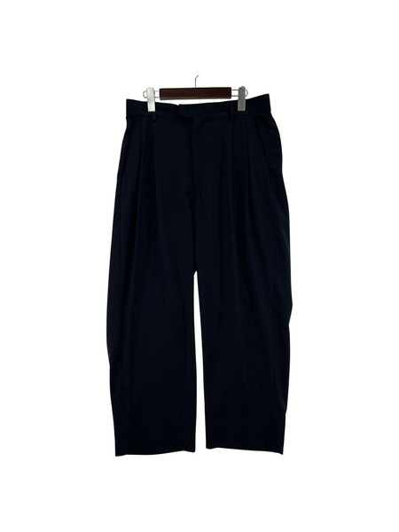 SEEALL パンツ ウールスラックス 3 ネイビー