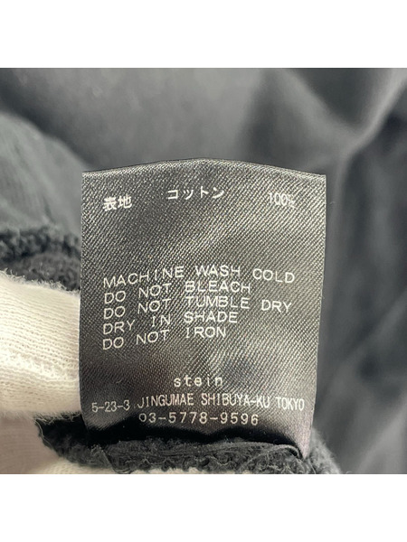 stein オーバーサイズリビルドダメージ加工スウェット L ブラック