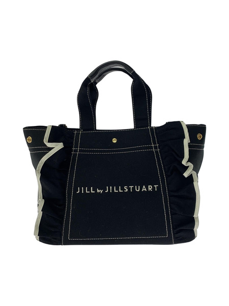 JILL by JILLSTUART　フリルトートバッグ/ブラック