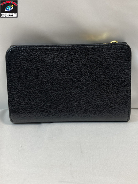 MIU MIU ミュウミュウ 5M1225 コンパクトウォレット 三つ折り財布 おりたたみ財布 サイフ ブラック レザー NERO 