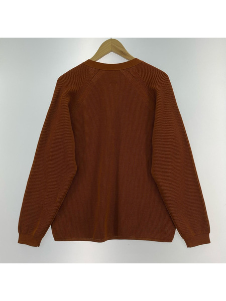 BATONER カーディガン EXTRA HARD TWIST WOOL BWN (1)[値下]