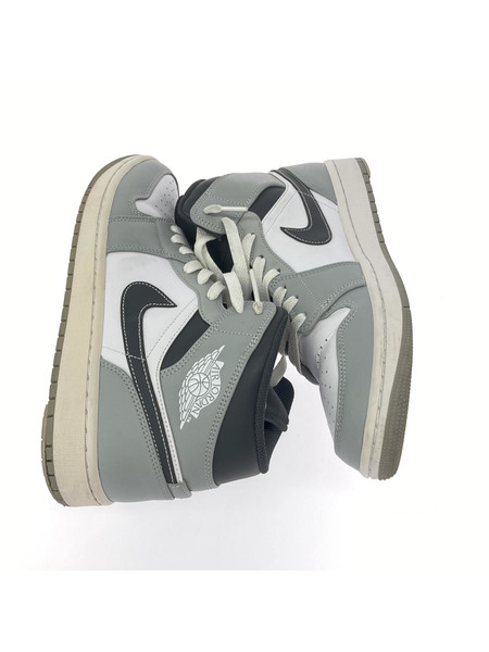 NIKE AIR JORDAN 1 MID lt smoke grey/white-anthracite US9