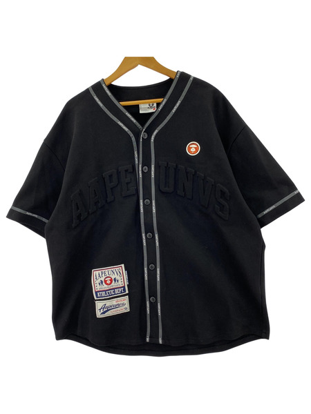 A BATHING APE/AAPE BASEBALL SHIRT TEE（L)