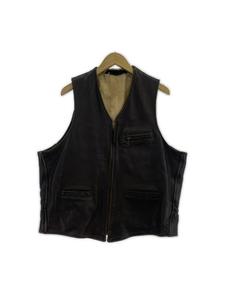 OLD・VINTAGE ジレ・ベスト 50s ディアスキンベスト BRW USA製 CONMARジップ