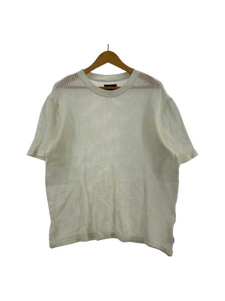 STUSSY Cotton Mesh S/S Crew WHT (M)