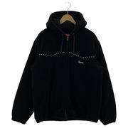 Supreme 21AW Studded Velvet Hooded Work Jacket (M)