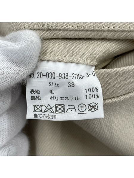 IENA パンツ VERMEIL par iena ウールカルゼ センタープレス スラックス