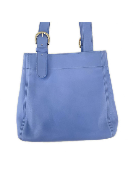 ショルダーバッグ オールドコーチ オールレザー 水色