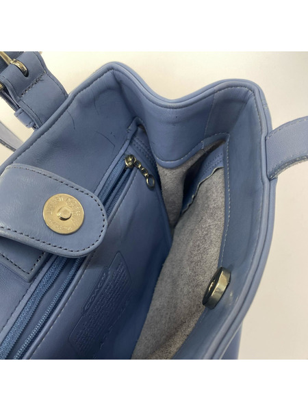 ショルダーバッグ オールドコーチ オールレザー 水色