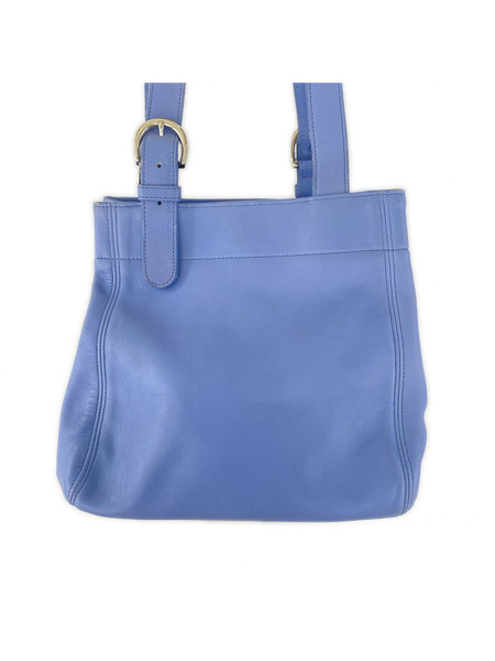 ショルダーバッグ オールドコーチ オールレザー 水色