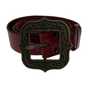DSQUARED2 ソノ他 カービング レザーベルト 茶