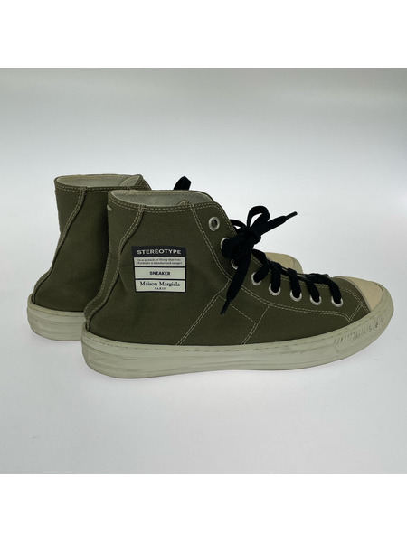MAISON MARGIELA スニーカー STEREOTYPE COTTON CANVAS HIGH TOP 42