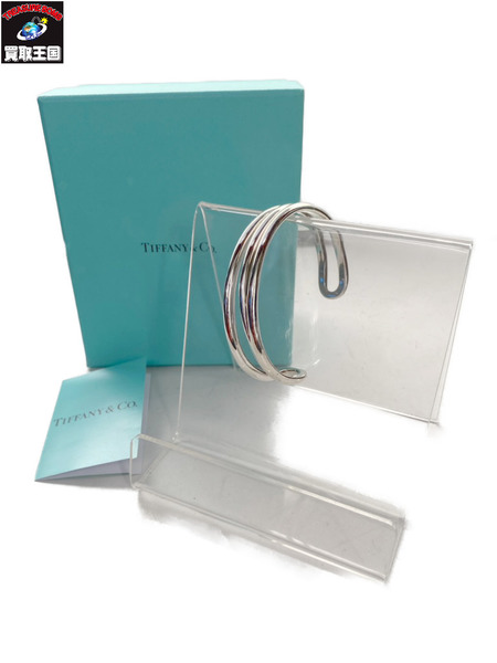 Tiffany&Co. ダイアゴナルバングル 925 シルバー ティファニー