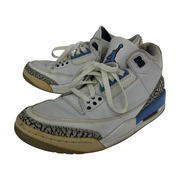 NIKE Air Jordan 3 Retro UNC 27cm 白/青