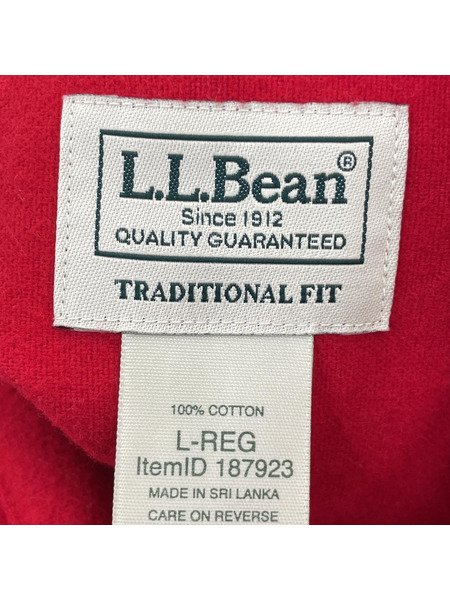 L.L.Bean シャミークロスシャツ/赤/L[値下]