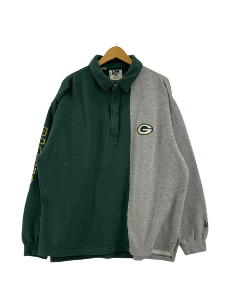 Lee 長袖Tシャツ・カットソー LEE SPORT ハーフジップ 90S GRE