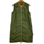STUSSY ジャケット MA-1 ワンピ カーキ