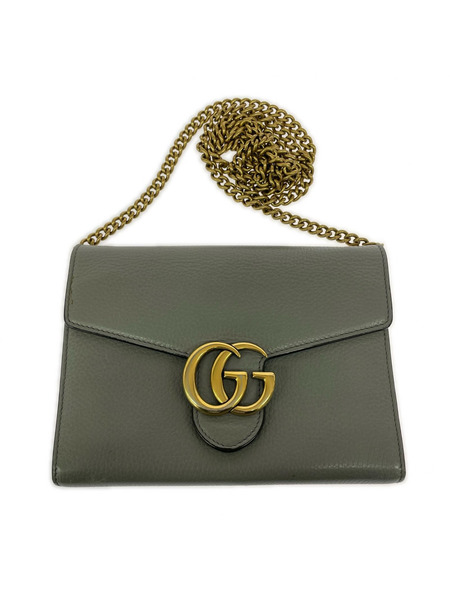 ショルダーバッグ GUCCI/GGマーモント/チェーンウォレット/401232