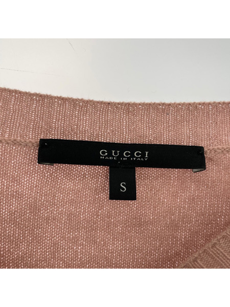 レディースラグ衣料 GUCCI/カシミヤニット/ピンク/S