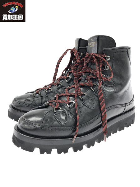 VALENTINO COMBAT BOOT (42) ブラック[値下]