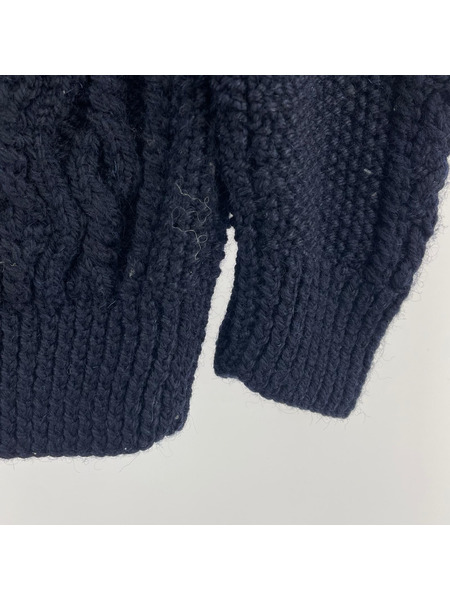 INVERALLAN カーディガン ウールカーディガン ネイビー