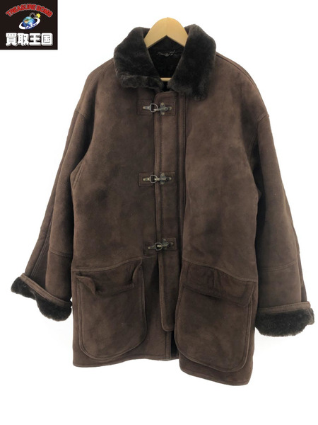 TEODEM Shearling オールド ITALY製 ファーヤーマン ムートンコート M ブラウン[値下]