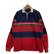 POLO RALPH LAUREN LS ポロシャツ ボーダー M 紺