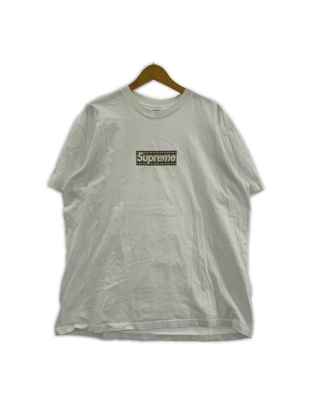 Supreme 半袖Tシャツ・カットソー シュプリーム×バーバリー コラボT 若干首元黄バミ