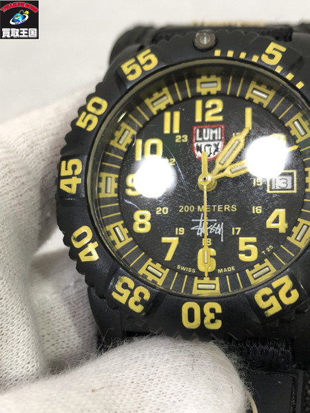 STUSSY×LUMINOX ネイビーシールズ 44mm 腕時計　黒