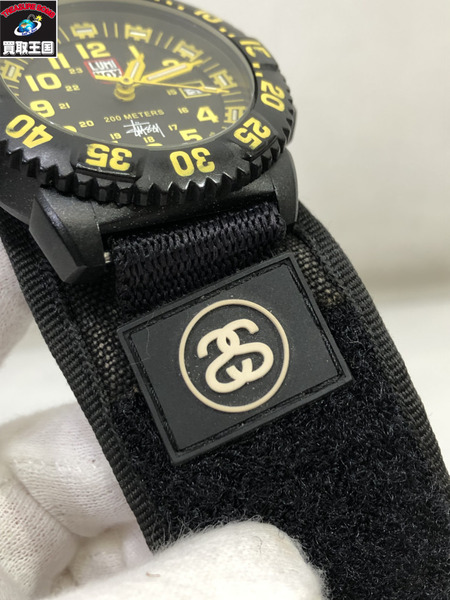 STUSSY×LUMINOX ネイビーシールズ 44mm 腕時計　黒