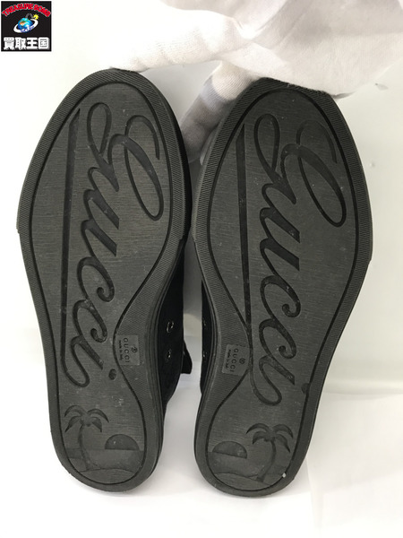  GUCCI  GGキャンバス ローカットスニーカー 黒（35 1/2）[値下]