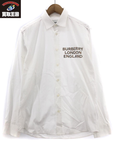 BURBERRY　LONDON ENGLAND 21SS 胸ロゴシェックシャツ[値下]